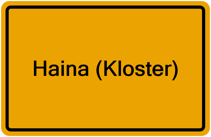 Handelsregisterauszug Haina (Kloster)